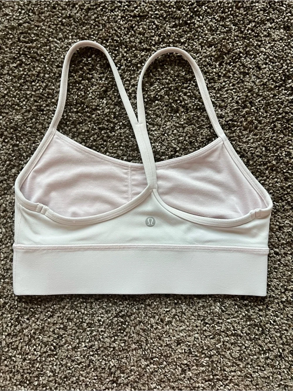 lululemon athletica Light Pink Thin-Strap Sports Bralette